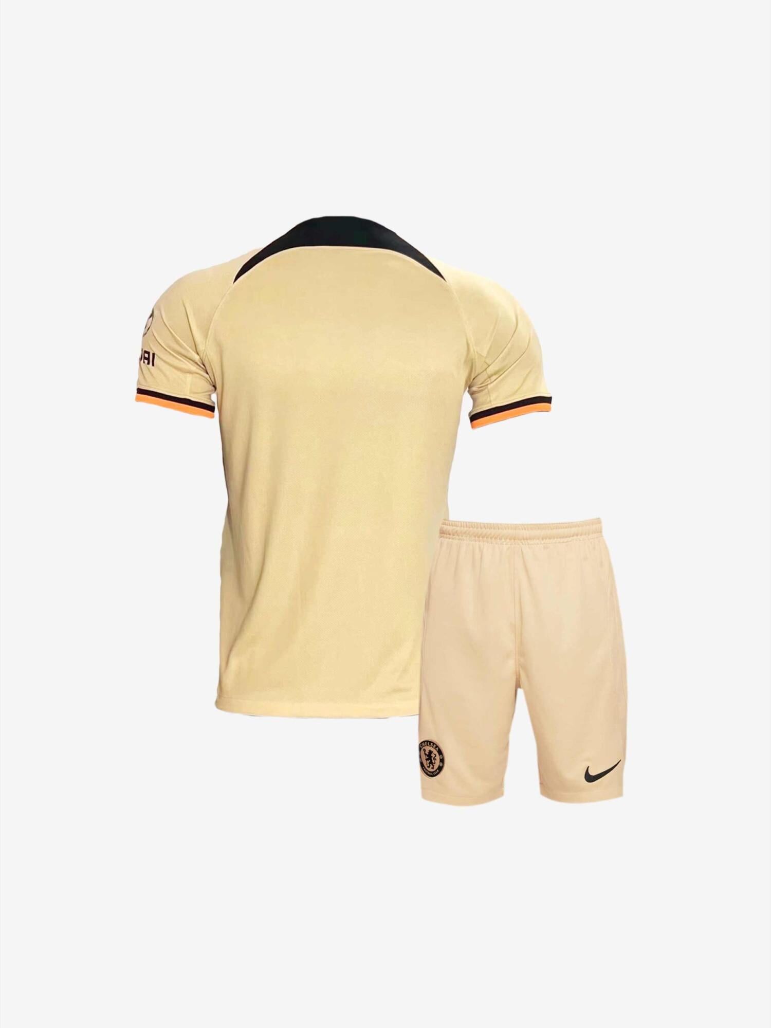 Kids-Chelsea-Third-Football-Jersey-And-Shorts-22-23-Season-Back Kids-Chelsea-Third-Football-Jersey-And-Shorts-22-23-Season-Back