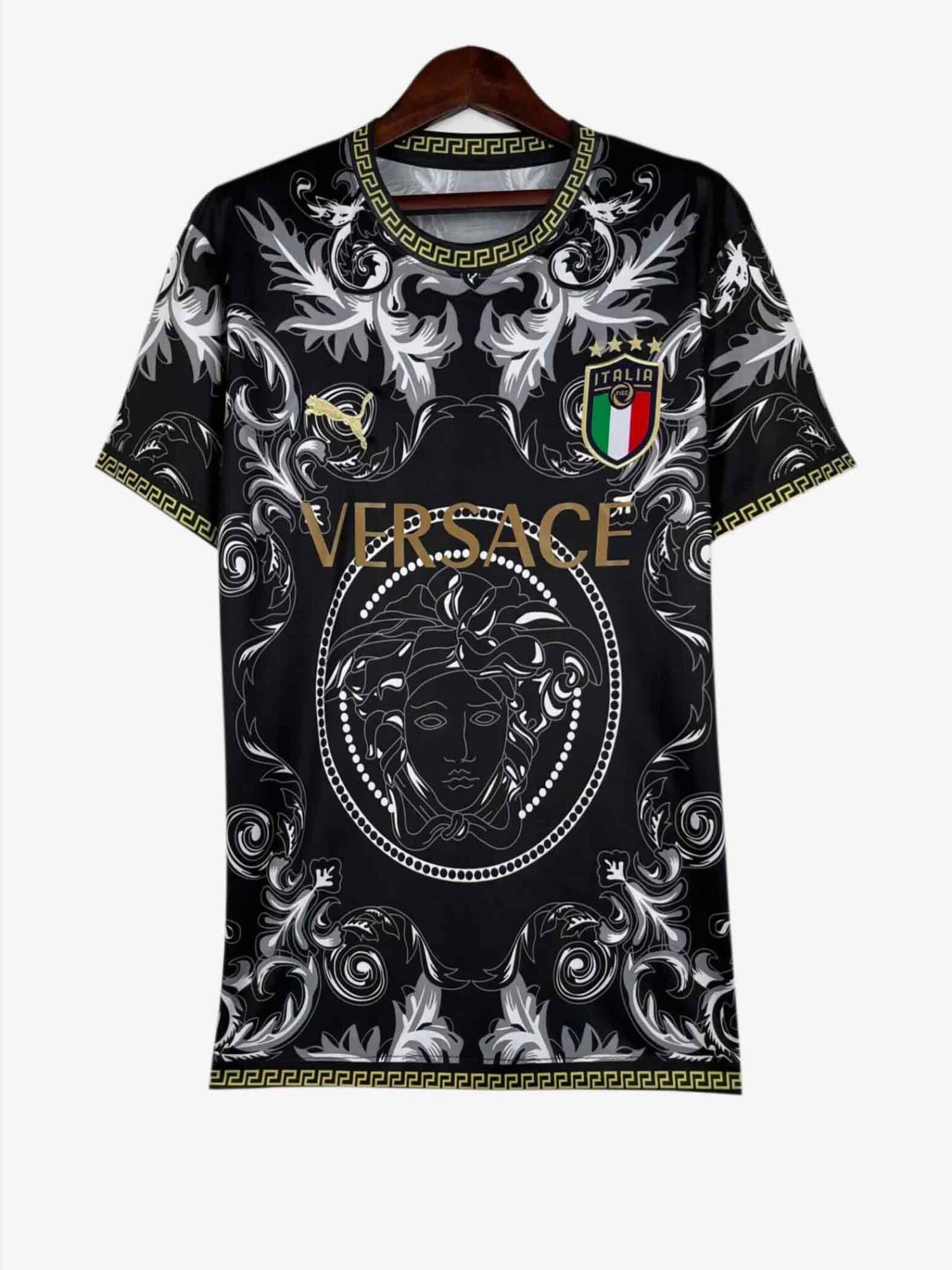 Italy-Black-Color-Special-Edition-Fans-Jersey-Premium Italy-Black-Color-Special-Edition-Versace -Jersey-Premium