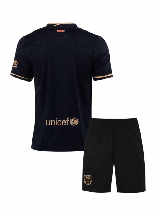 Barcelona-Away-Football-Jersey-And-Shorts-20-21-Season-Back Barcelona-Away-Football-Jersey-And-Shorts-20-21-Season-Back