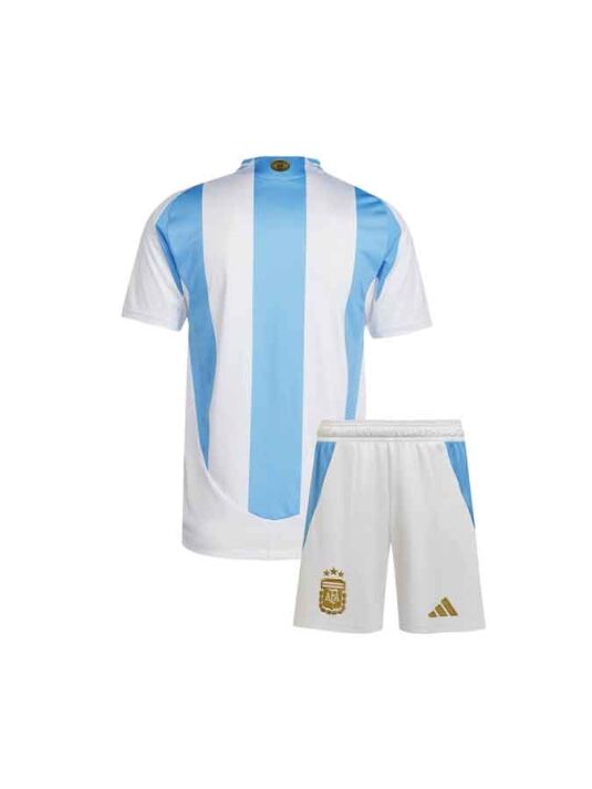 Kids-Argentina-Home-Jersey-And-Shorts-24-25-Season-Back Kids-Argentina-Home-Jersey-And-Shorts-24-25-Season-Back