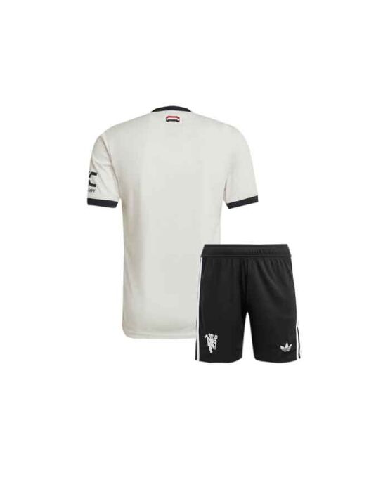Kids-Manchester-United-Third-Jersey-And-Shorts-24-25-Season-back Kids-Manchester-United-Third-Jersey-And-Shorts-24-25-Season-back