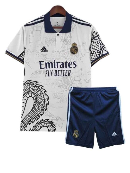 Real-Madrid-Dragon-Edition-White-Jersey-And-Shorts-23-24-Season-Front Real-Madrid-Dragon-Edition-White-Jersey-And-Shorts-23-24-Season-Front