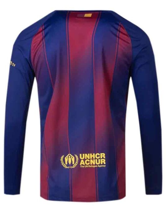 Barcelona-Home-Jersey-25-26-Season-Long-Sleeves-Back Barcelona-Home-Jersey-25-26-Season-Long-Sleeves-Back