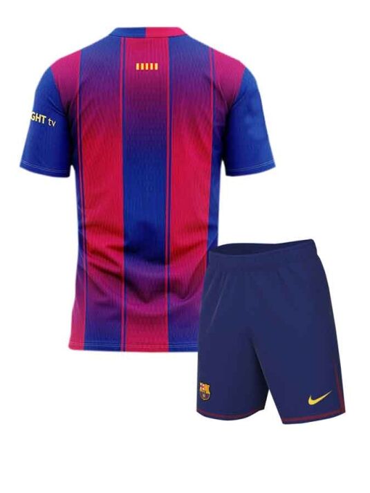 Barcelona-Home-Jersey-And-Shorts-25-26-Season-Back Barcelona-Home-Jersey-And-Shorts-25-26-Season-Back