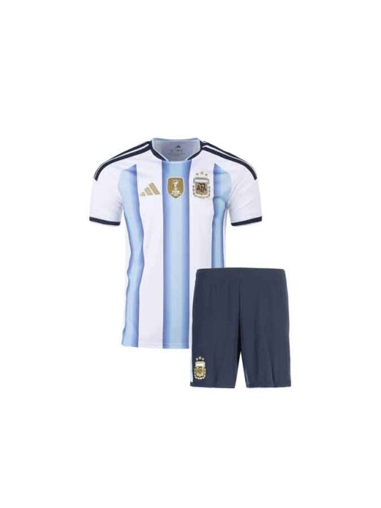 Kids-Argentina-Home-Jersey-And-Shorts-World-Cup-2026