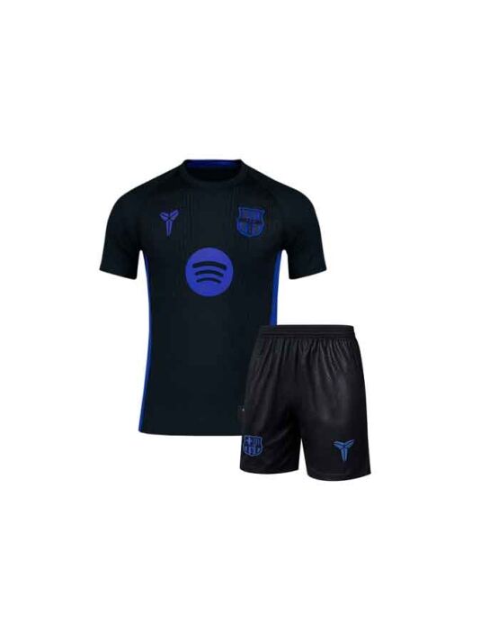 Kids-Barcelona-X-Kobe-Bryant-Pre-Match-Jersey-With-Shorts-25-26-Season