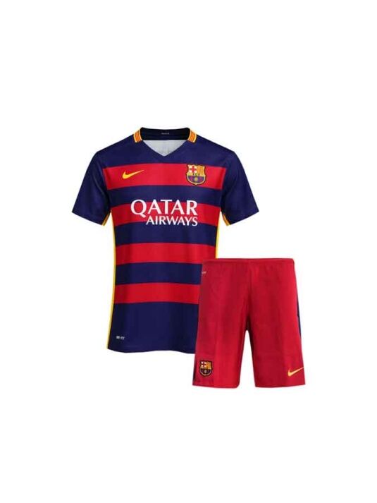 Kids-Barcelon-Home-2015-2016-Retro-Jersey-With-Shorts Kids-Barcelon-Home-2015-2016-Retro-Jersey-With-Shorts