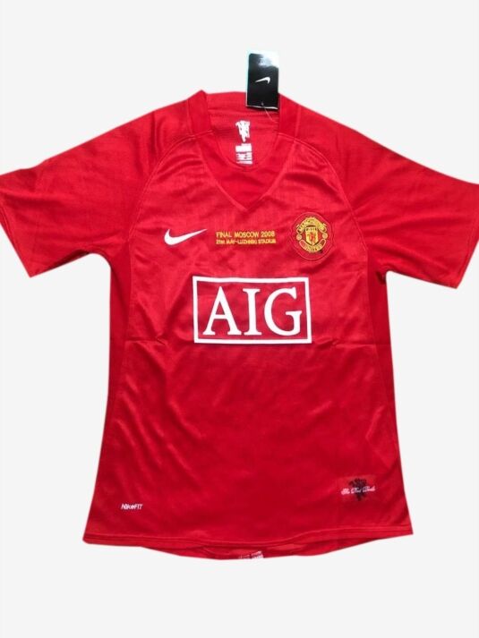 Manchester United Home Champions League Retro Jersey 07-08 Season Manchester United Home Champions League Retro Jersey 07-08 Season