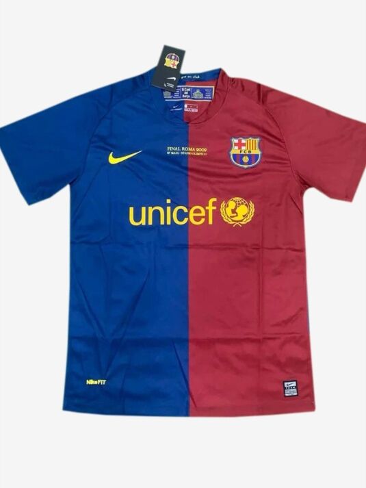 Barcelona Home Champions League Retro Jersey 08-09 Season Barcelona Home Champions League Retro Jersey 08-09 Season