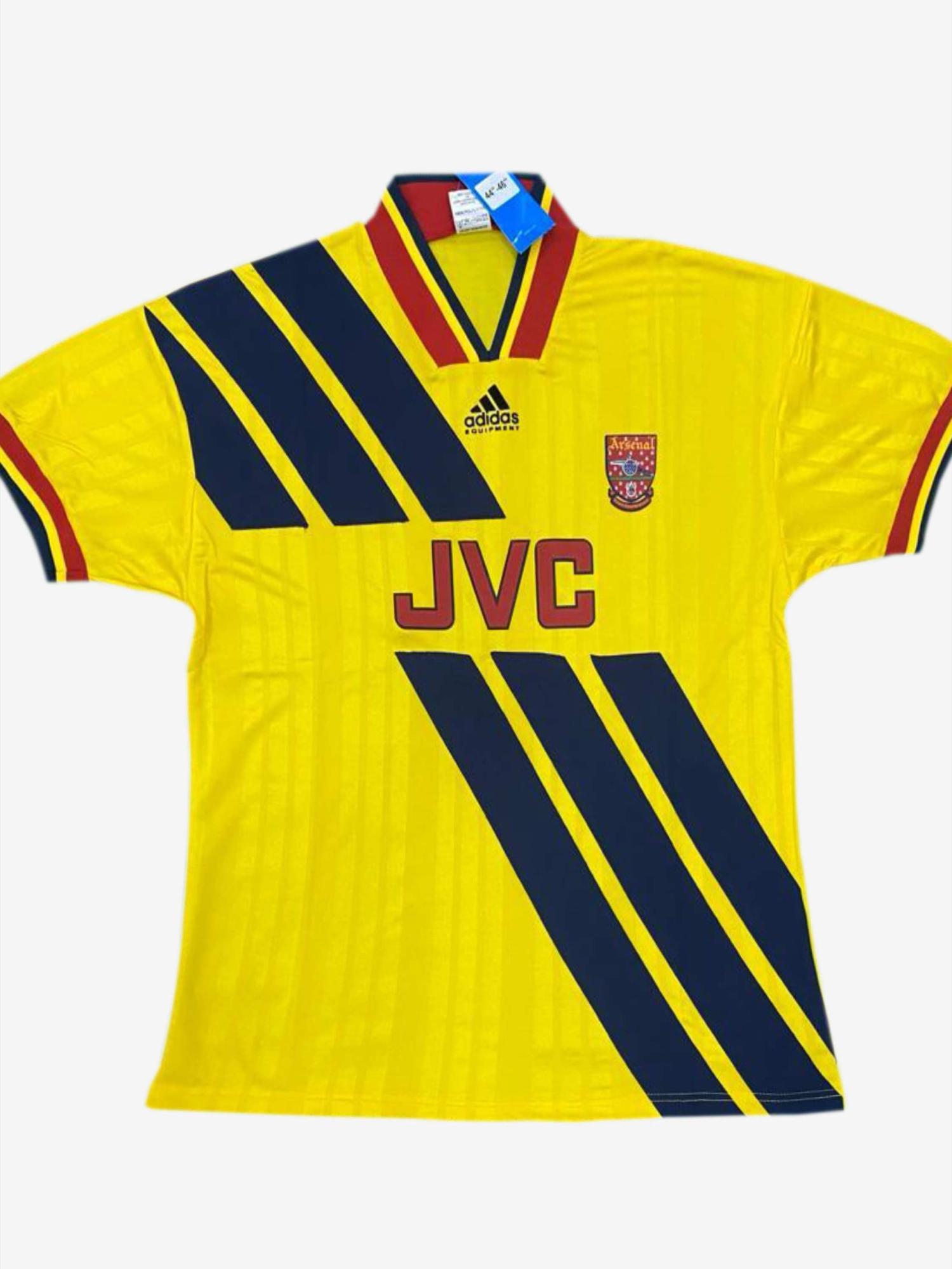 Arsenal-1993-94-Away-Yellow-Retro-Jersey Arsenal-1993-94-Away-Yellow-Retro-Jersey