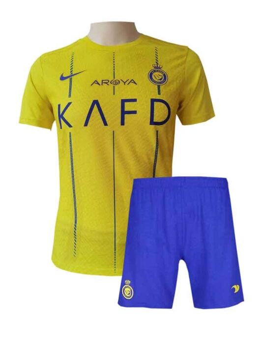 Al-Nassr-Home-Jersey-And-Shorts-23-24-Season-Front Al-Nassr-Home-Jersey-And-Shorts-23-24-Season-Front