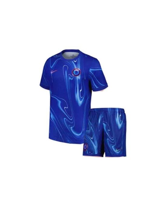 Kids-Chelsea-Home-Jersey-And-Shorts-24-25-Season Kids-Chelsea-Home-Jersey-And-Short