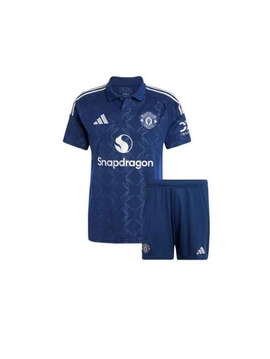 Kids-Manchester-United-Away-Jersey-And-Shorts-24-25-Season Kids-Manchester-United-Away-Jersey-And-Shorts-24-25-Season