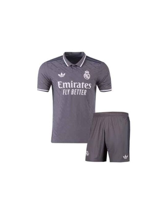Kids-Real-Madrid-Third-Jersey-And-Shorts-24-25-Season Kids-Real-Madrid-Third-Jersey-And-Shorts-24-25-Season