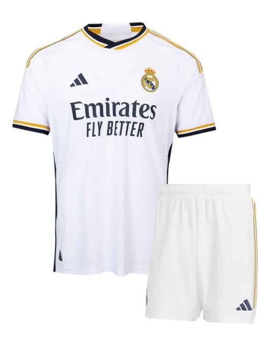 Real-Madrid-Home-Jersey-And-Shorts-23-24-Season-Premium-Front Real-Madrid-Home-Jersey-And-Shorts-23-24-Season-Premium-Front