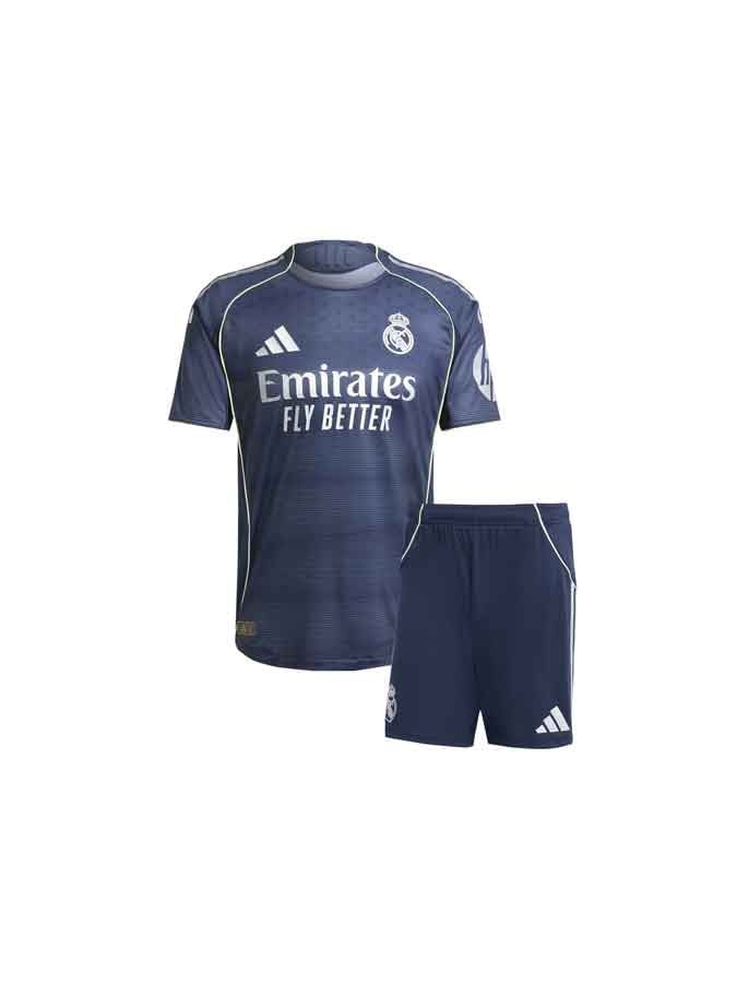 Kids-Real-Madrid-Away-Jersey-And-Shorts-25-26-Season Kids-Real-Madrid-Away-Jersey-And-Shorts-25-26-Season