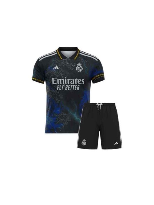Kids-Real-Madrid-Thunder-Dragon-Jersey-And-Shorts-25-26-Season Kids-Real-Madrid-Thunder-Dragon-Jersey-And-Shorts-25-26-Season