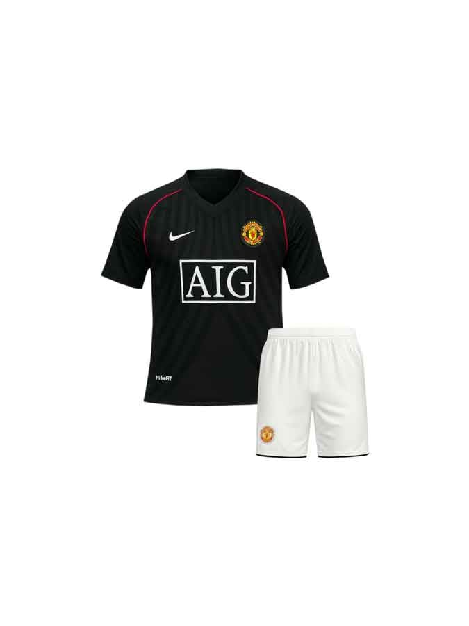 Kids-Manchester-United-Away-Retro-Jersey-With-Shorts-07-08-Season Kids-Manchester-United-Away-Retro-Jersey-With-Shorts-07-08-Season