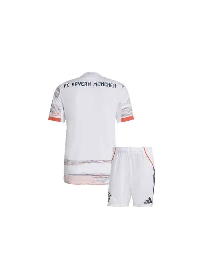 Kids-Bayern-Munich-Away-Jersey-And-Shorts-25-26-Season-Back Kids-Bayern-Munich-Away-Jersey-And-Shorts-25-26-Season-Back