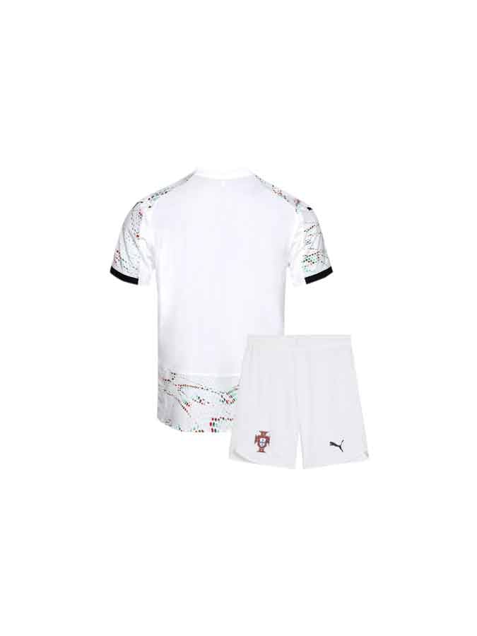 Kids-Portugal-Away-Jersey-And-Shorts-25-26-Season-Back Kids-Portugal-Away-Jersey-And-Shorts-25-26-Season-Back