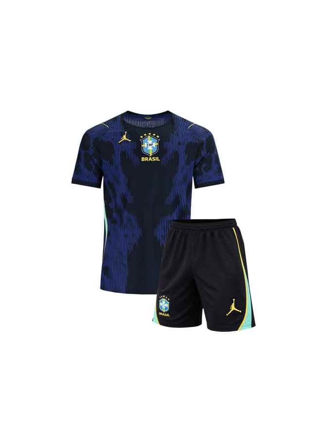 Kids-Brazil-Away-Jersey-And-Shorts-World-Cup-2026 Kids-Brazil-Away-Jersey-And-Shorts-World-Cup-2026
