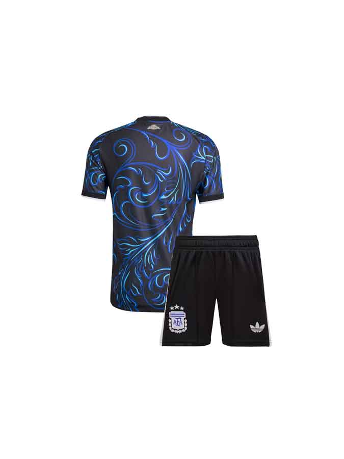 Kids-Argentina-Away-Jersey-And-Shorts-World-Cup-2026-Back Kids-Argentina-Away-Jersey-And-Shorts-World-Cup-2026-Back