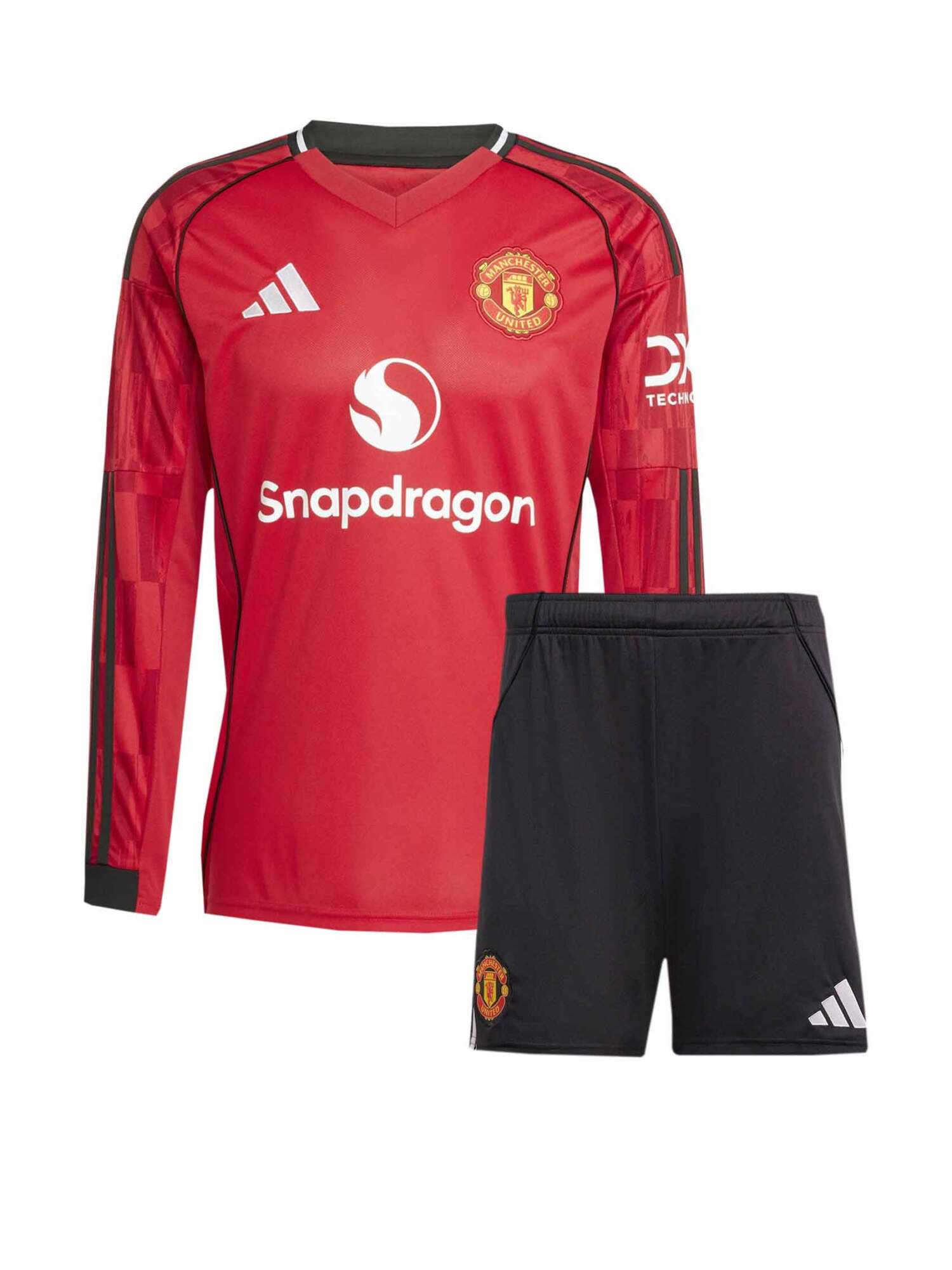 Manchester-United-Home-Long-Sleeves-Jersey-And-Shorts-25-26-Season Manchester-United-Home-Long-Sleeves-Jersey-And-Shorts-25-26-Season