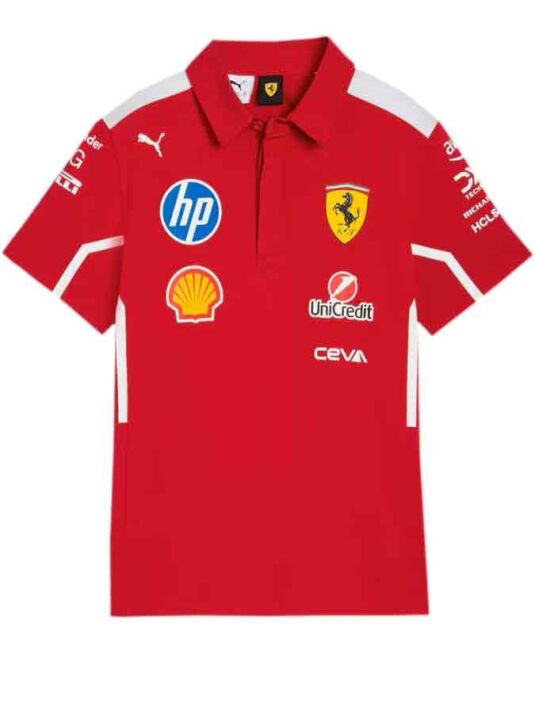 Scuderia-Ferrari-2025-Team-Polo-Jersey Scuderia-Ferrari-2025-Team-Polo-Jersey