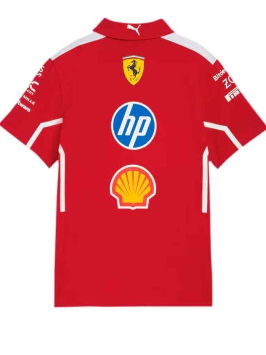 Scuderia-Ferrari-2025-Team-Polo-Jersey-Back Scuderia-Ferrari-2025-Team-Polo-Jersey-Back