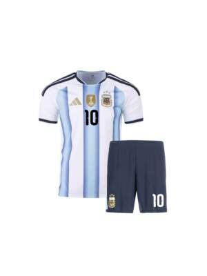 Kids-Argentina-Home-Messi-Jersey-With-Shorts-World-Cup-2026