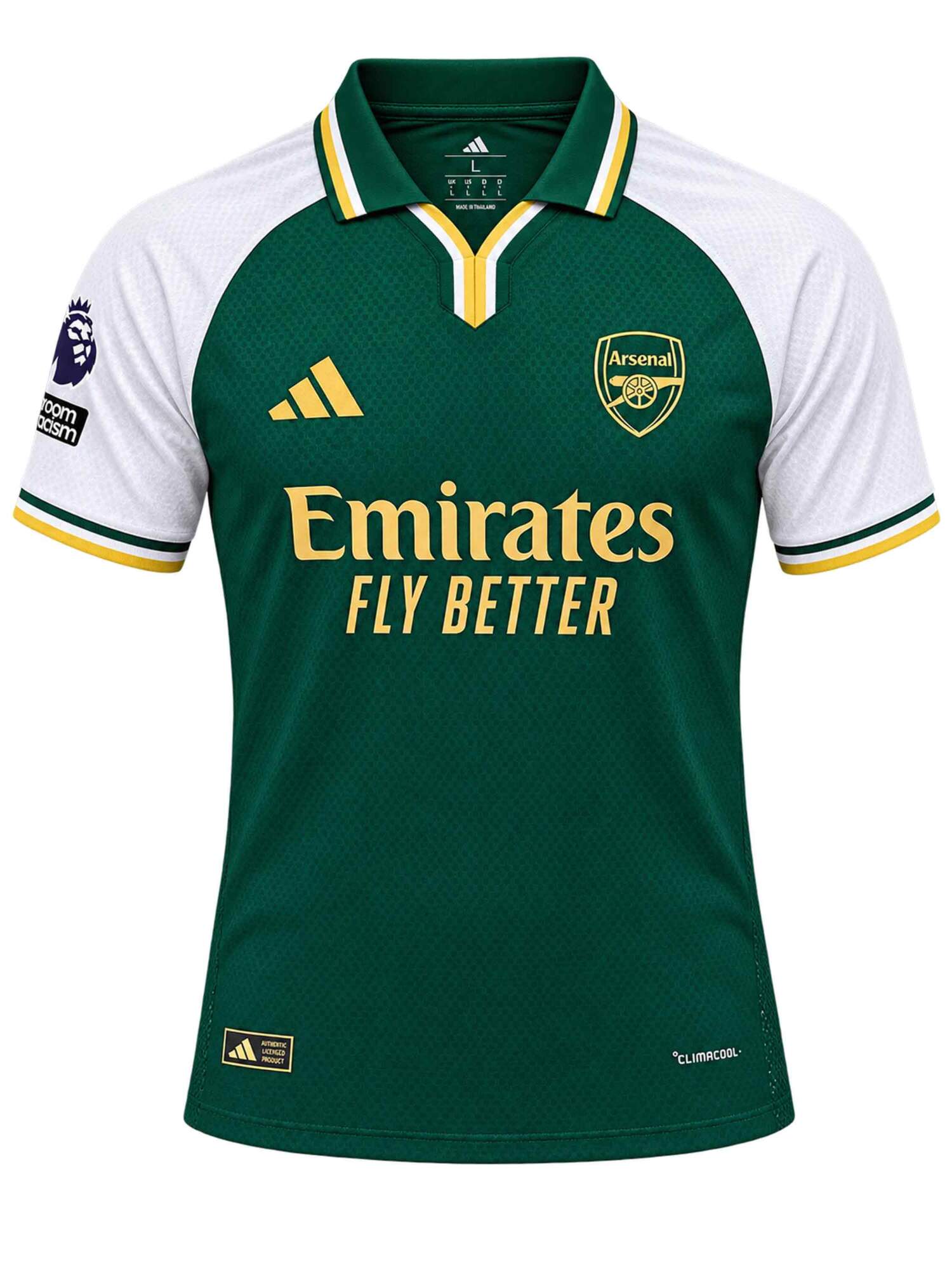 Arsenal-Green-And-White-Special-Edition-Polo-Jersey-26-27-Season Arsenal-Green-And-White-Special-Edition-Polo-Jersey-26-27-Season
