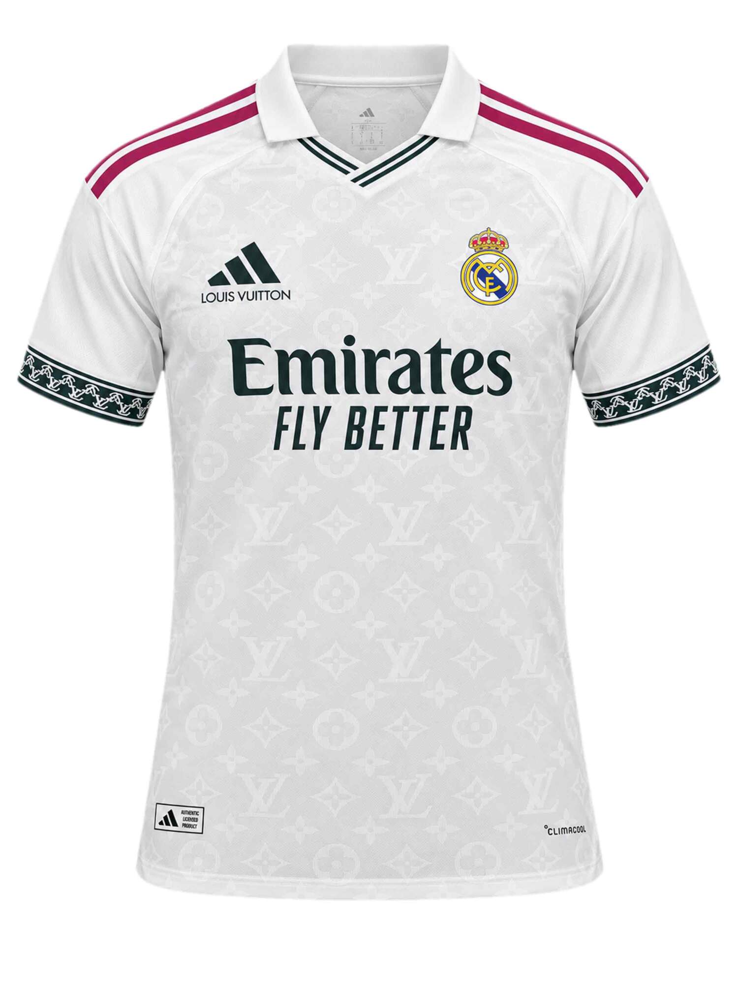 Real Madrid X Louis Vuitton White Jersey 26-27 Season Player Version Real Madrid X Louis Vuitton White Jersey 26-27 Season Player Version