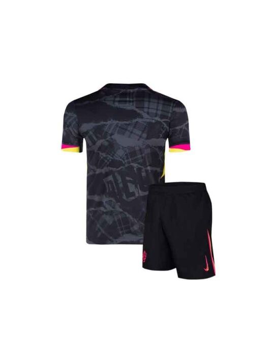 Kids-Chelsea-Third-Jersey-And-Shorts-24-25-Season-Back Kids-Chelsea-Third-Jersey-And-Shorts-24-25-Season-Back
