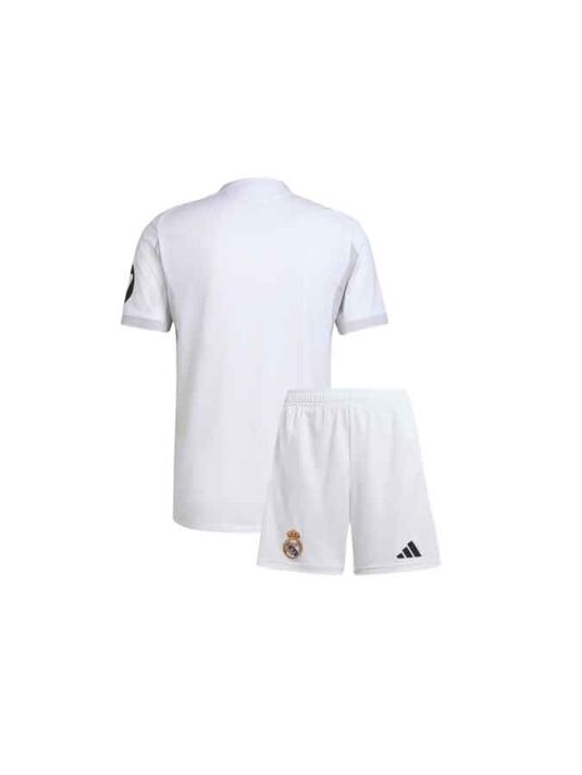 Kids-Real-Madrid-Home-Jersey-And-Shorts-25-26-Season-Back Kids-Real-Madrid-Home-Jersey-And-Shorts-25-26-Season-Back