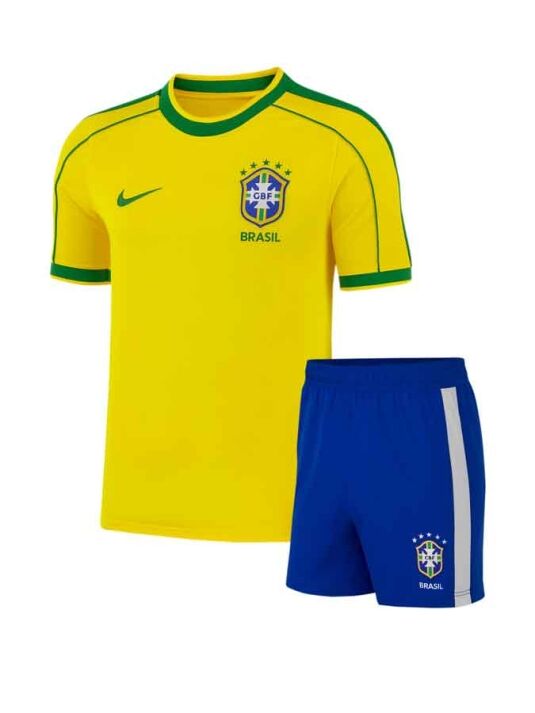 Brazil-Home-1998-Worldcup-Retro-Jersey-With-Shorts