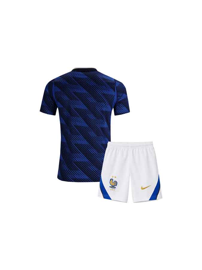 Kids-France-Home-Jersey-And-Shorts-World-Cup-2026-Back Kids-France-Home-Jersey-And-Shorts-World-Cup-2026-Back