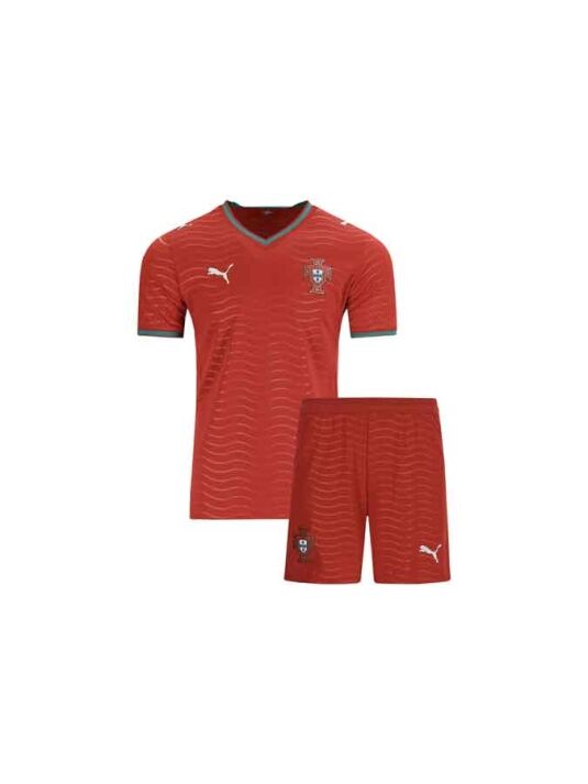 Kids-Portugal-Home-Jersey-And-Shorts-World-Cup-2026 Kids-Portugal-Home-Jersey-And-Shorts-World-Cup-2026