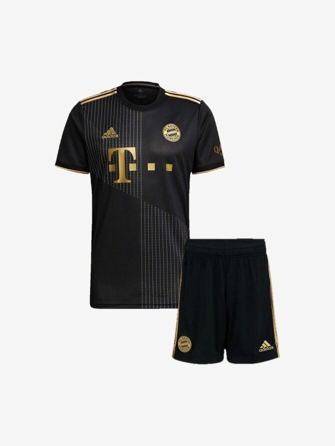 Kids-Bayern-Munich-Away-Football-Jersey-And-Shorts-21-22-Season