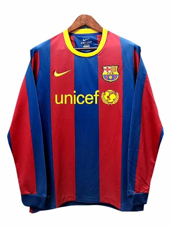 Barcelona-Home-2010-2011-Season-Retro-Jersey-Long-Sleeves
