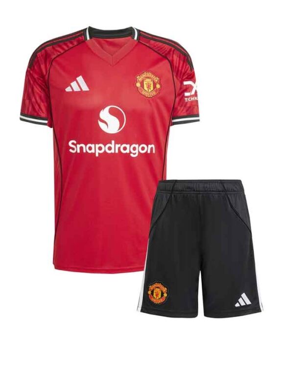 Manchester-United-Home-Jersey-And-Shorts-25-26-Season
