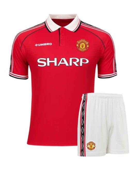 Manchester-United-Home-1998-99-Retro-Jersey-with-Shorts
