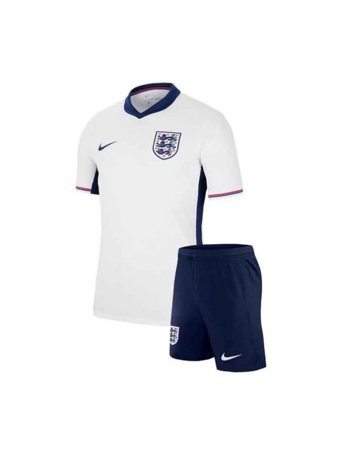 Kids-England-Home-Jersey-And-Shorts-24-25-Season