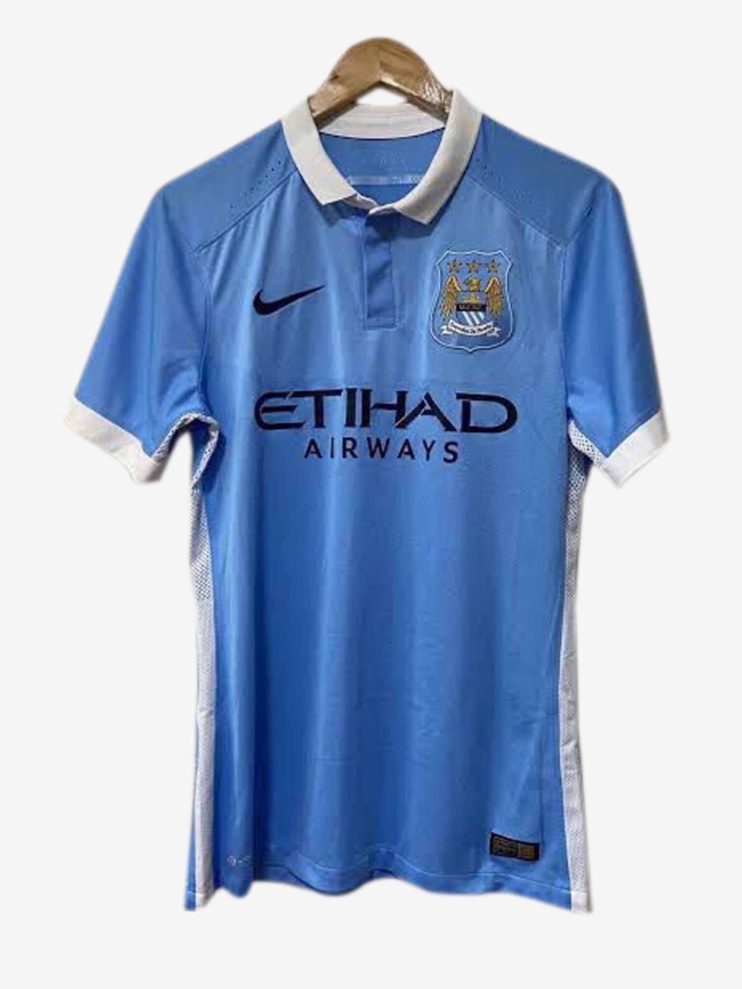 Manchester City Home 2015-16 Retro Jersey Premium In India.