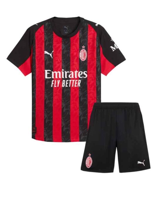 AC-Milan-Home-Jersey-And-Shorts-25-26-Season AC-Milan-Home-Jersey-And-Shorts-25-26-Season
