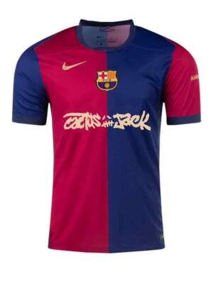Barcelona Home Travis Scott Jersey 24-25 Season Player Version.