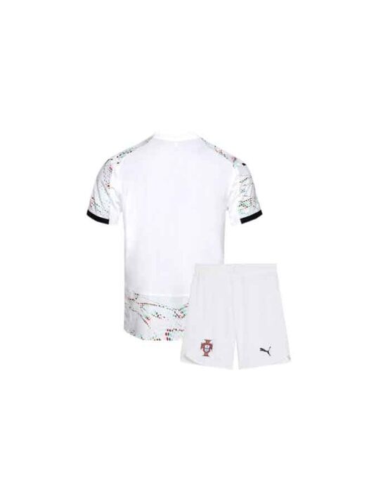Kids-Portugal-Away-Jersey-And-Shorts-25-26-Season-Back Kids-Portugal-Away-Jersey-And-Shorts-25-26-Season-Back