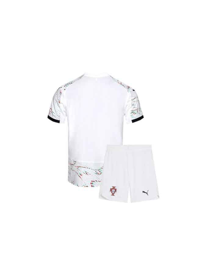 Kids-Portugal-Away-Jersey-And-Shorts-25-26-Season-Back Kids-Portugal-Away-Jersey-And-Shorts-25-26-Season-Back