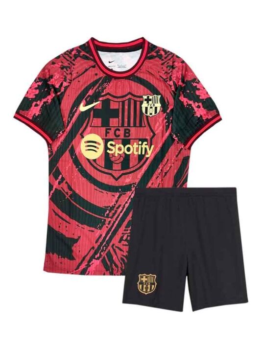 Barcelona-Special-Red-Edition-Jersey-and-shorts-24-25-Season