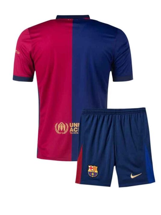 Barcelona-Home-Jersey-And-Shorts-24-25-Season-Back Barcelona-Home-Jersey-And-Shorts-24-25-Season-Back