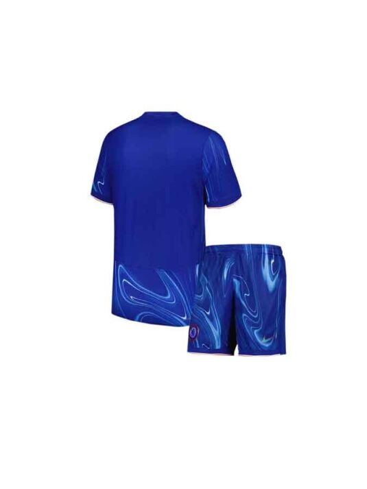 Kids-Chelsea-Home-Jersey-And-Shorts-24-25-Season-Back Kids-Chelsea-Home-Jersey-And-Shorts-24-25-Season-Back